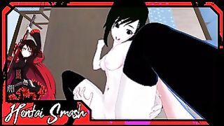 Ruby Rose Takes on Big Dick and Gets Her Pussy Filled With Cum