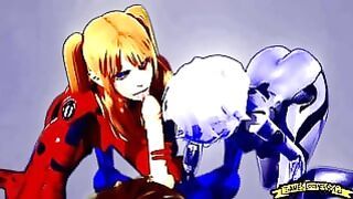 One huge dick, two sluts sucking it hard