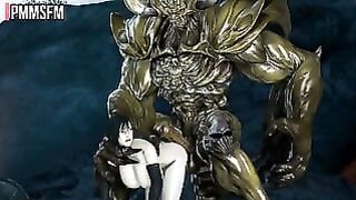 Tight ass Tifa Lockhart gets brutally destroyed by a monster