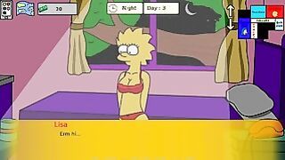 The Simpsons porn game with busty Lisa and Marge Simpson