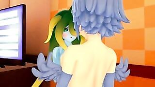 Horny girls Slime and Papi from Monster Musumeplay with each other