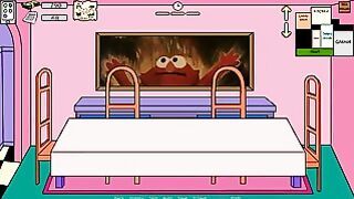 Lisa Simpson has never enough of huge cocks in her virgin pussy