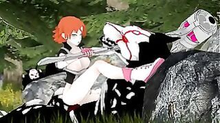 Rwby Nora Riding Wild Grimm Dick