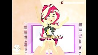 Cartoon girls fucked in original HMV