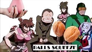 Funny Anime Testicles Press Ballbusting Hentai Sexy Woman Toons Pressing Testicles Anime Nutshots