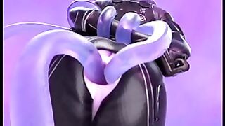 Futanari Gets Dominated By Purple Tentacles