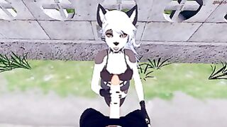 Pov Fucking Loona from Behind Against a Wall until She Orgasms – Helluva Chief Anime