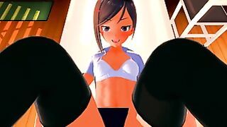 Uehara Ayaka – wild girl from Dumbbell Nan Kilo Moteru? penetrated from POV