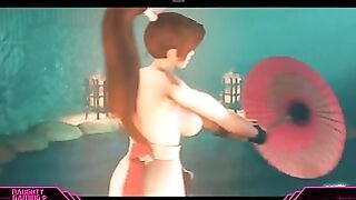 Mai Shiranui Dead or Alive 3D Rough Fuck Animation With a Creampie