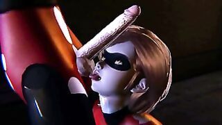 Family taboo hardcore porn with Futa Violet and her sexy futa mother Helen Parr