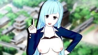 Kasumi Miwa – innocent teen from Jujutsu Kaisen fucked against the wall while standing