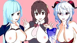 Cartoon Creampie Compilation (feat. Genshin Impact, Jujutsu Kaisen, Konosuba)