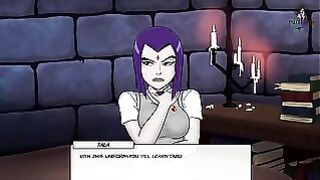 Raven is ready to fuck in DC Comics porn game EP59