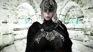 Fire Keeper – horny slut from Dark SOuls meets monster with huge dick from Skyrim