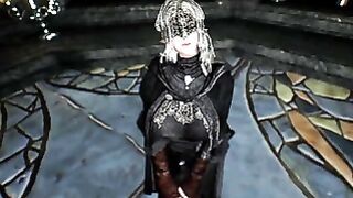 Busty Fire Keeper from Dark Souls fuck huge dick from Skyrim