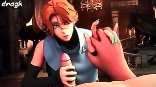 Sypha Belnades – Redhead beauty holds your hand while wanking your big dick in POV Castlevania hentai!