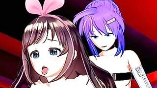 Cute teen is destroyed by her futa girlfriend in several positions