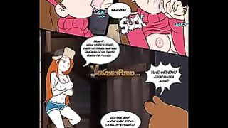 Wild girls from Gravity Falls knows how to fuck in wild hentai comics