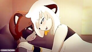 Furry romance ends with hardcore fucking