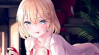 Amelia Watson – Cute teen gives you JOI in VTuber hentai porn