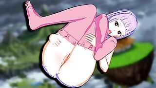 Melascula 3D Cock Ride and Doggystyle With a Hottie in Stockings