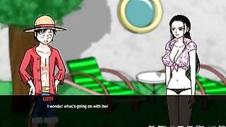 Busty girls from One Piece play their roles in wild sex game