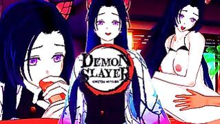Kanae Kocho – Sloppy sucking before fucking from behind in Demon Slayer hentai porn