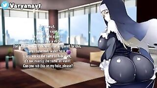 Horny Nun with perfect ass and naughty voice in thrilling ASMR session