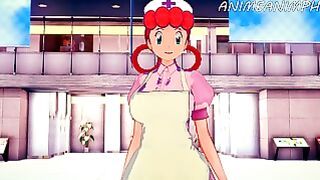 Pokemon Nurse Joy Hentai Party