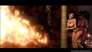 Futa couples fuck hard in wild compilation