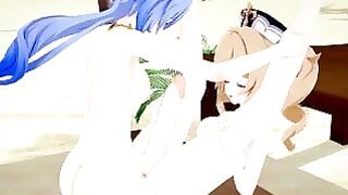 Genshin Impact Futanari at Beach