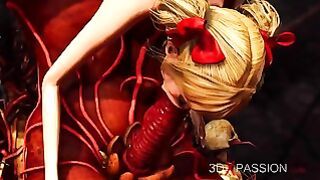 Devil Plays With a Extra Sexy Babe in Hell