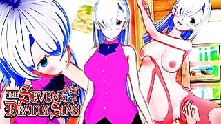 Elizabeth Liones and Meliodas – Busty teen couldn’t resist the big cock heading into her tight pussy in The Seven Deadly Sins hentai porn