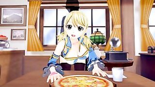 Lucy Heartfilia – Blonde beauty couldn’t resist a massive dick in Fairy Tail hentai porn