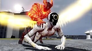 Angel Gets His Ass Violeted By Demon After Losing a Fight