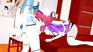 Blend S – Aroused Miu Amano Serve Futa Kaho Hinata