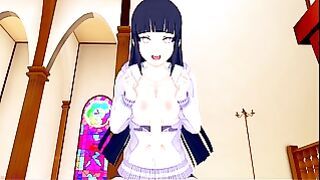 Naruto: Hinata Gives Good Head and Works Big Boobs 3d Hentai