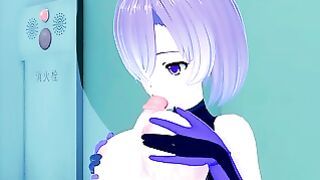 Mashu Kyrielight – Teen had to fuck her classmate in school in Fate Grand Order hentai porn
