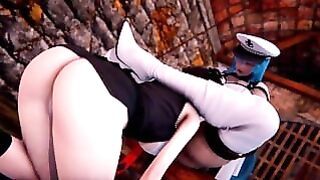 Akame and Futa Esdeath Rough Fucking