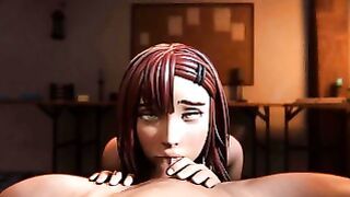 Whore Lily Likes Suck a Big Cock Swallow Warm Semen | Sexy Cartoons