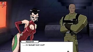 Horny superheroes introduction in DC Comics porn game EP1
