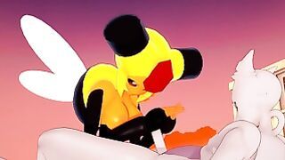 Pokemon – Vespiquen Jerks Mewtwo – 3d Anime Porn