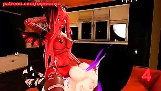 Hot Demon Babe Fucks Her Prey on Halloween – Vrchat Erp