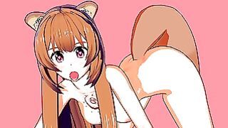 Raphtalia – Busty teen enjoys wild time in the cabin in Shield Hero hentai porn