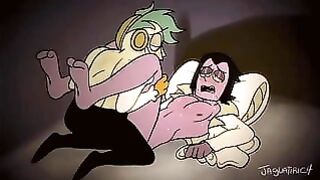 Professor Venomous and Lord Boxman – Gay sex session in OK KO hentai porn