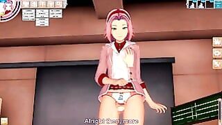 3d Hentaigame – Sakura Haruno Skip Her Classroom to Lost Virginity 1