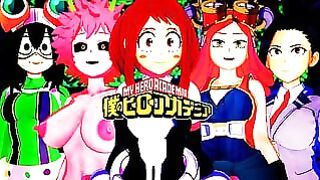 My Hero Academia Hentai Compilation – Deku Fucks Harem of Girls from His Classroom