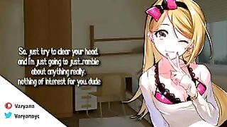 Cute teen doesn’t let you sleep with arousing ASMR