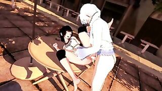 Rwby: Futa Weiss Banging Sexy Ruby at the Streets