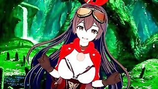 Genshin Impact: Sexy Sex With Lovely Waifu Amber (3d Hentai)